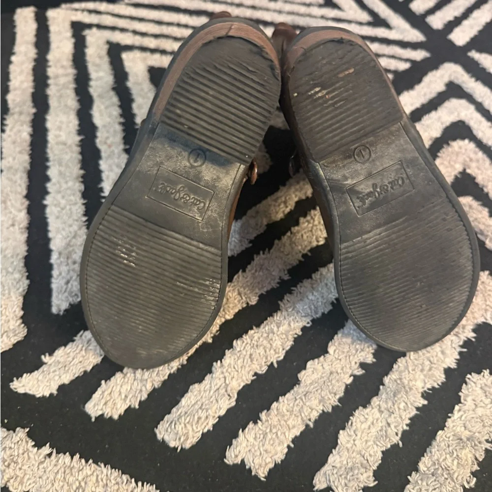 Cat & Jack Brown Kids Western Zip-Up Boots